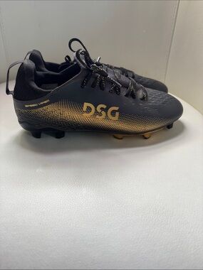 Kid’s Black and Gold Athletic Soccer Cleats